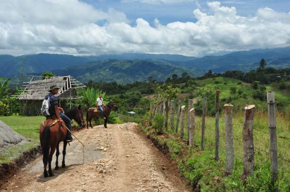Passeio à cavalo em San Agustín, na Colômbia